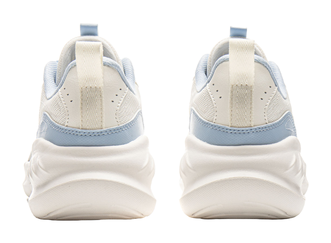 LiNing Cushioning, Abrasion Resistant, Breathable, Lightweight Low Top Sprint Running Shoes Women's White Blue 