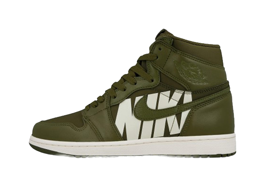 Jordan 1 Retro High Olive Canvas  vjsneaker.com