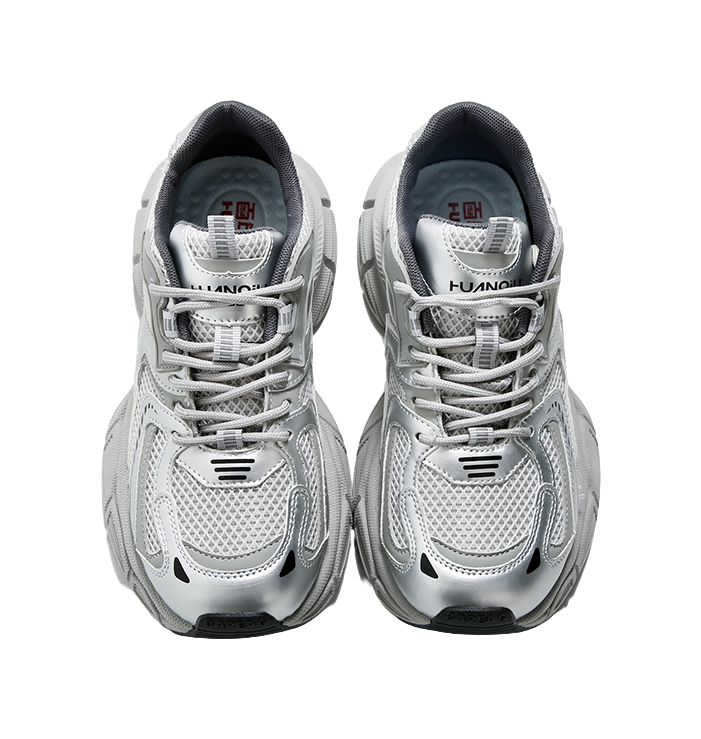 HUANQIU Shock Absorbers Slip Resistant Abrasion Resistant Breathable Chunky Sneakers Women's 