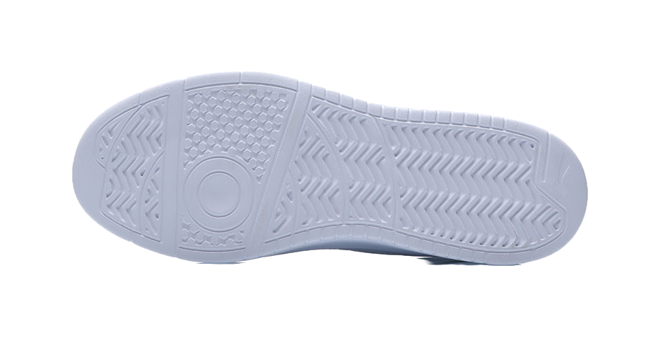 LiNing Duda Men's Low-Top Skateboard Shoes - Casual White Sneakers with Height Increase & Slip Resistance White Gray 