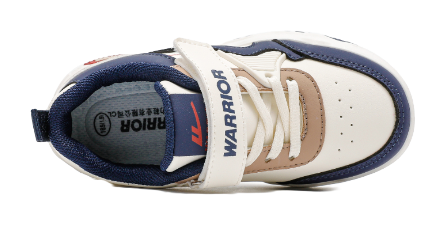 Warrior Boys Athletic Shoes Breathable Lightweight Cushioning Low top Girl Skateboard Shoes Kids  VJSNEAKER