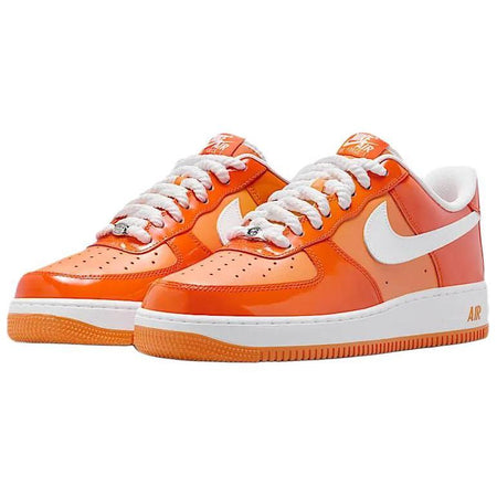 Nike Air Force 1 Low 07 Orange White Patent  vjsneaker.com