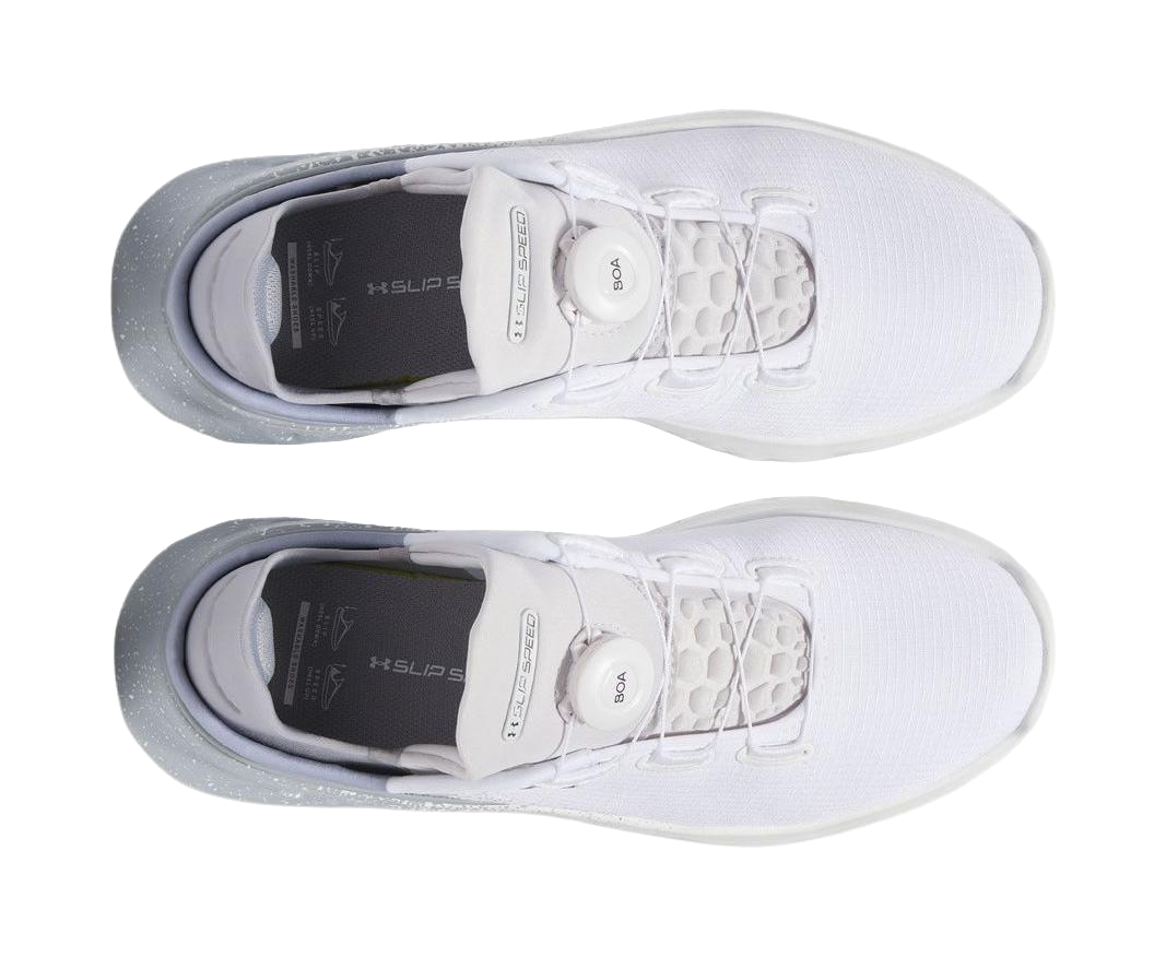 Under Armour Abrasion Resistant Breathable Low top Running Shoes Mens White Gray  vjsneaker.com