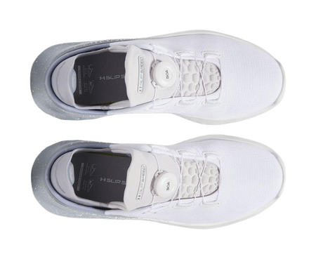 Under Armour Abrasion Resistant Breathable Low top Running Shoes Mens White Gray  vjsneaker.com