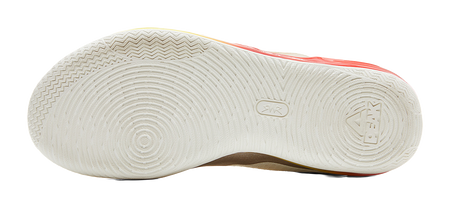 PEAK Cushioning Coverage Rebound Wear Resistant Slip Resistant Low Top Basketball Shoes Mens Milky White Red  VJSNEAKER