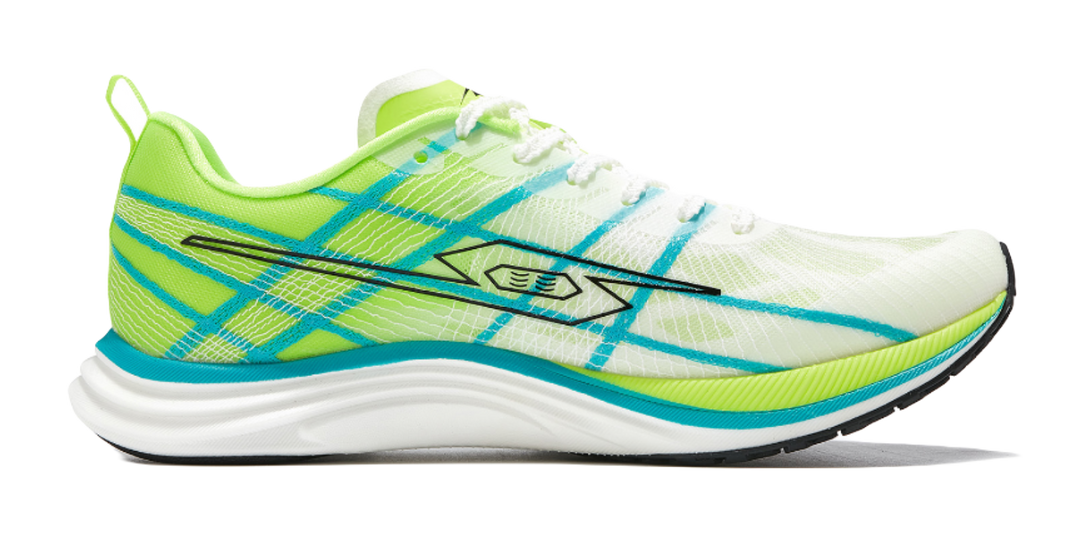 Tansher Cheetah 2.0 - White and Green Sprinting Running Shoes for Unisex 