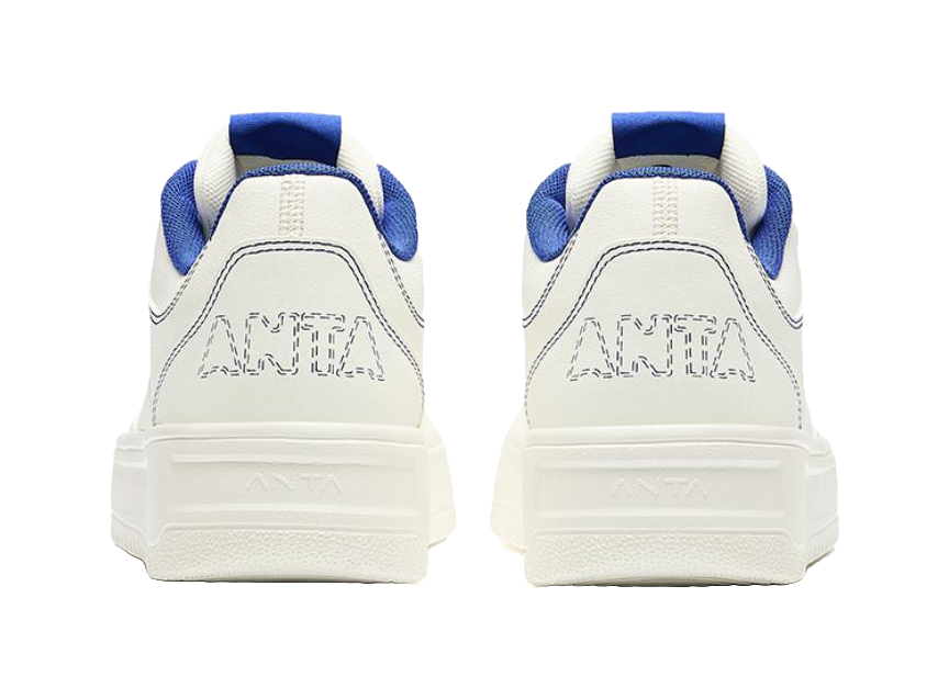 Anta Relaxed Anti-Slip Wear-Resistant Low-Top Skateboard Shoes Men's White 