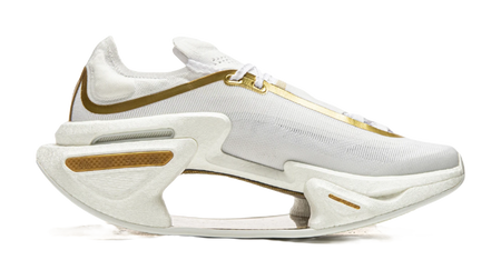 Li Ning Shadow 3.0 Cushioning Rebound Low top Running Shoes Unisex White Gold  VJsneaker