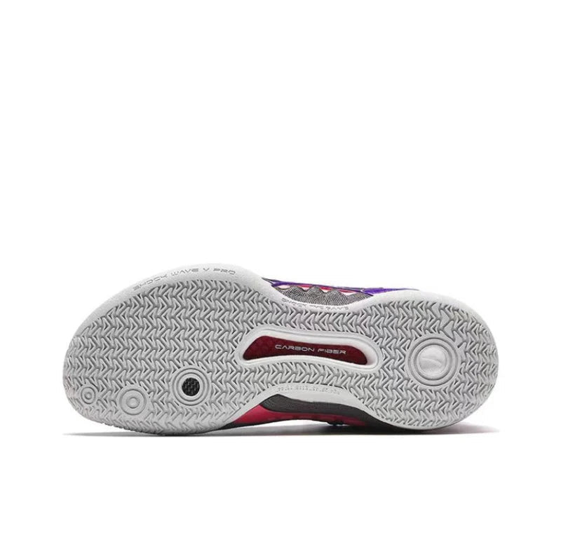 Anta Shock Wave 5 Pro "Moon" 112411111S-1 - Basketball Shoes Men Purple Red