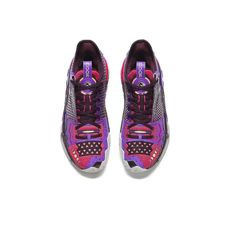 Anta Shock Wave 5 Pro "Moon" 112411111S-1 - Basketball Shoes Men Purple Red