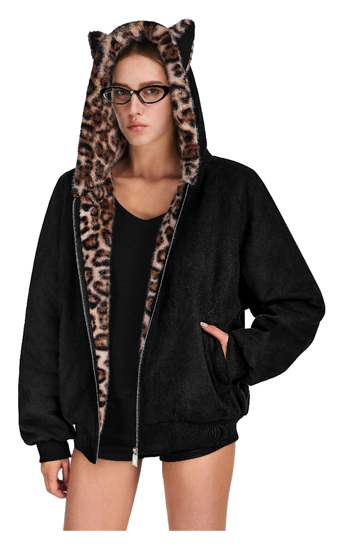 FDR Puffer Jackets Unisex Fur Collar Moderate  vjsneaker.com