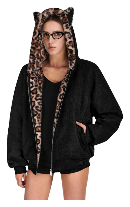 FDR Puffer Jackets Unisex Fur Collar Moderate  vjsneaker.com