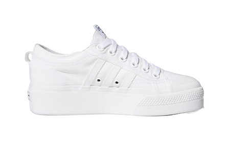 Adidas Wmns Nizza Platform Triple White Womens  vjsneaker.com