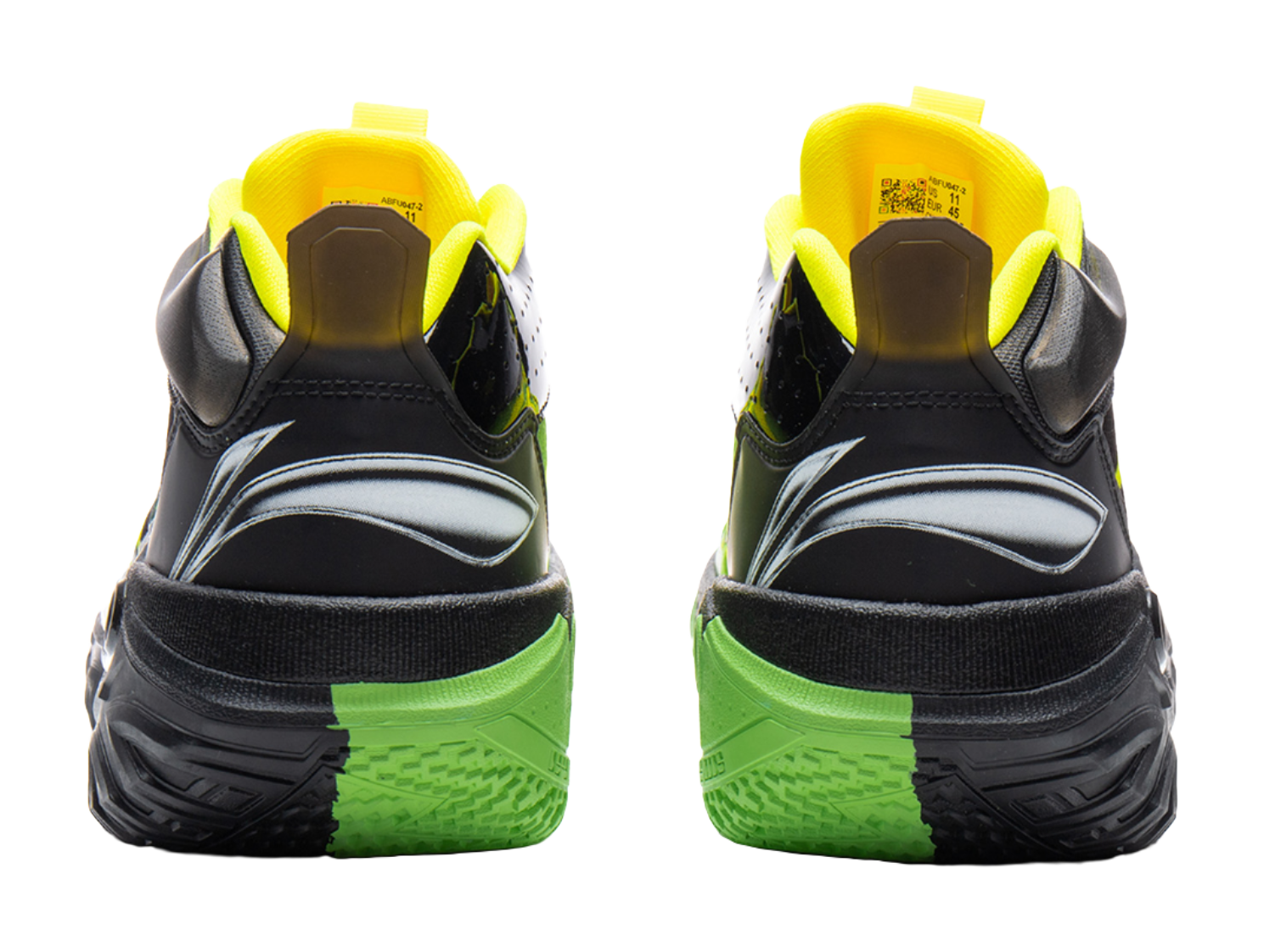 Li Ning Jie Ao 2High Basketball Shoes Mens High top Yellow Black  VJSNEAKER