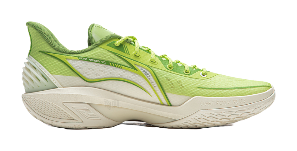 Li-Ning Light Speed 4 "Green Court" ABPW011-6 - Basketball Shoe Unisex Olive Green Black White