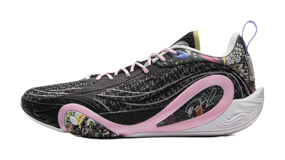 LiNing DLO1 Cushioning Slip Resistant Abrasion Resistant Lightweight Rebound Grip Low top Basketball Shoes Mens Black  VJSNEAKER