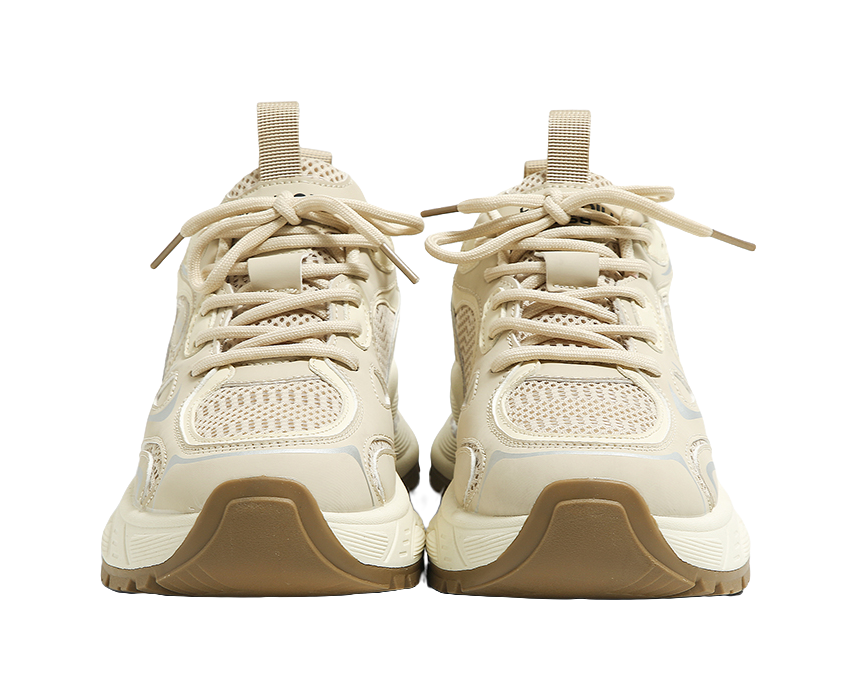 HUANQIU Cushioning, Slip Resistant, Abrasion Resistant, Breathable, Height Increasing Low top Chunky Sneakers Women's 