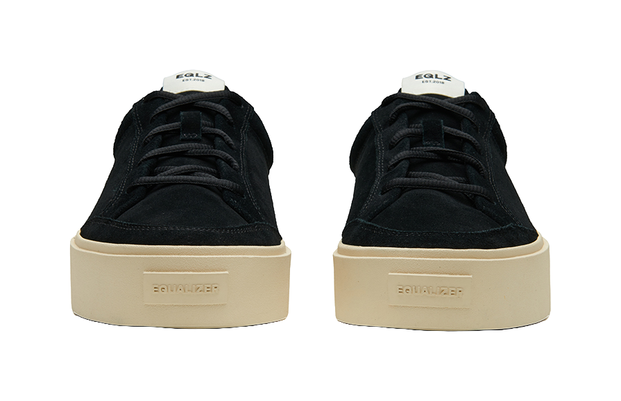 EQLZ EQUALIZER Fault 23 Fault 23 Lo Slip Resistant Abrasion Resistant Low top Skateboard Shoes Unisex Ghost Black 