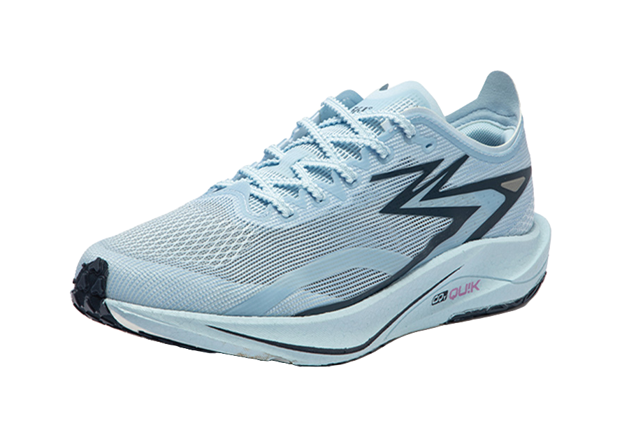 361° Speed Team Shock Absorbers Slip Resistant Abrasion Resistant Breathable Low top Running Shoes Unisex Glacier Blue 