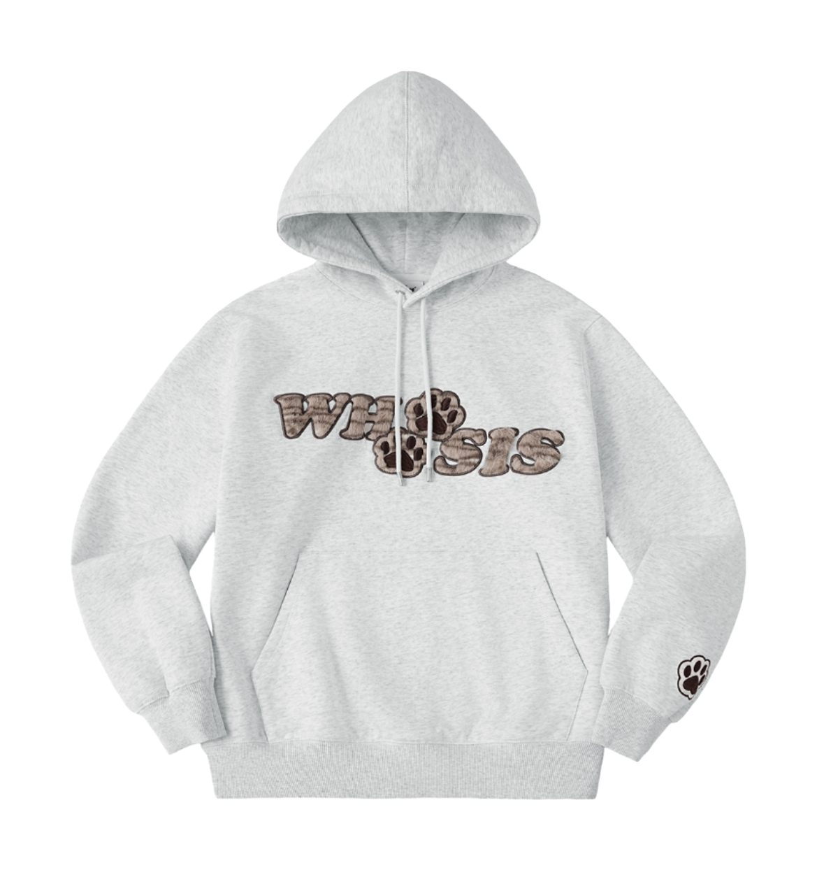 WHOOSIS Plush Cat Claw Patch Cute Fury Casual Plus Plush Loose Versatile Hoodie Hoodie Hoodie Hoodie Unisex  vjsneaker.com