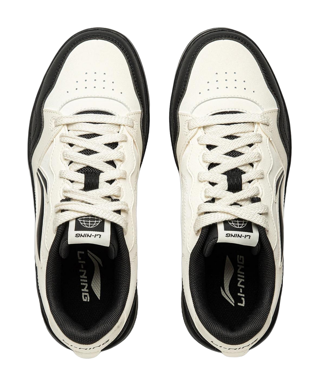 LiNing Tianji Soft Slip Resistant, Abrasion Resistant, Breathable Low top Skateboard Shoes Women's White Black 