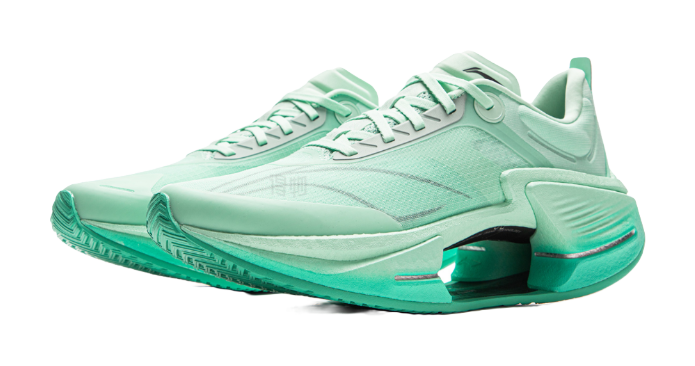 LiNing Shadow 3 ESSENTIAL Cushioning Breathable Support Lightweight Rebound Low top Running Shoes Mens Aqua Green  VJsneaker