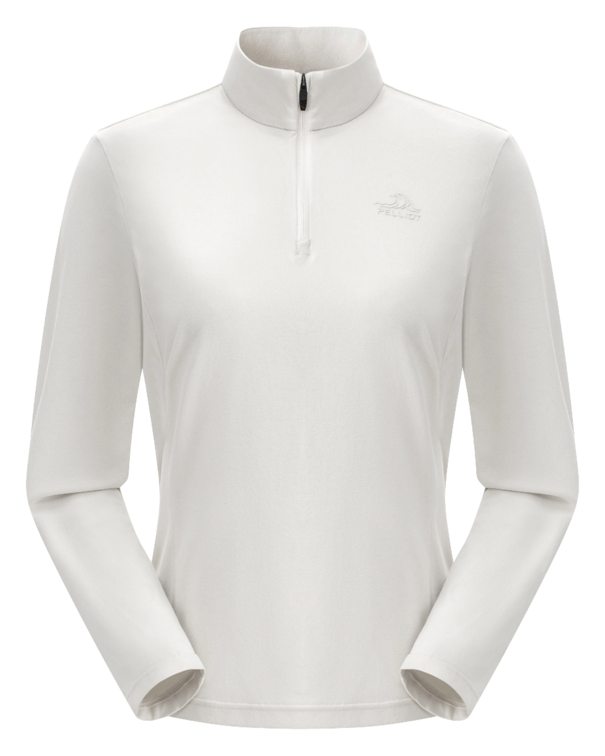 Boxi and PELLIOT outdoor sports antibacterial fabric, quick drying, comfortable, soft, wrinkle resistant stand collar, slim fit, hiking, hiking, running, breathable, fashionable, versatile, long sleeved hoodie, base coat, T-shirt for women  vjsneaker.com