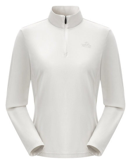 Boxi and PELLIOT outdoor sports antibacterial fabric, quick drying, comfortable, soft, wrinkle resistant stand collar, slim fit, hiking, hiking, running, breathable, fashionable, versatile, long sleeved hoodie, base coat, T-shirt for women  vjsneaker.com