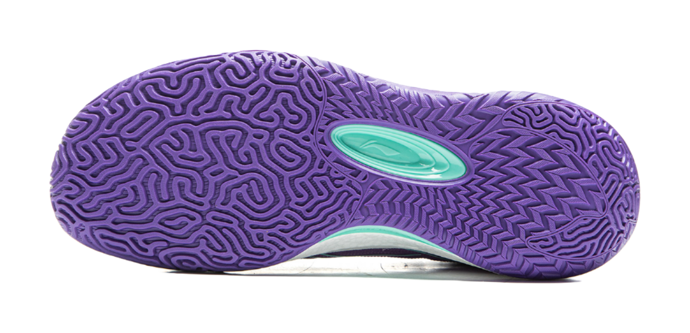 LiNing Cushioning, Slip Resistant, Abrasion Resistant, Rebound Grip Low Top Basketball Shoes Mens Zircon Purple  VJSNEAKER