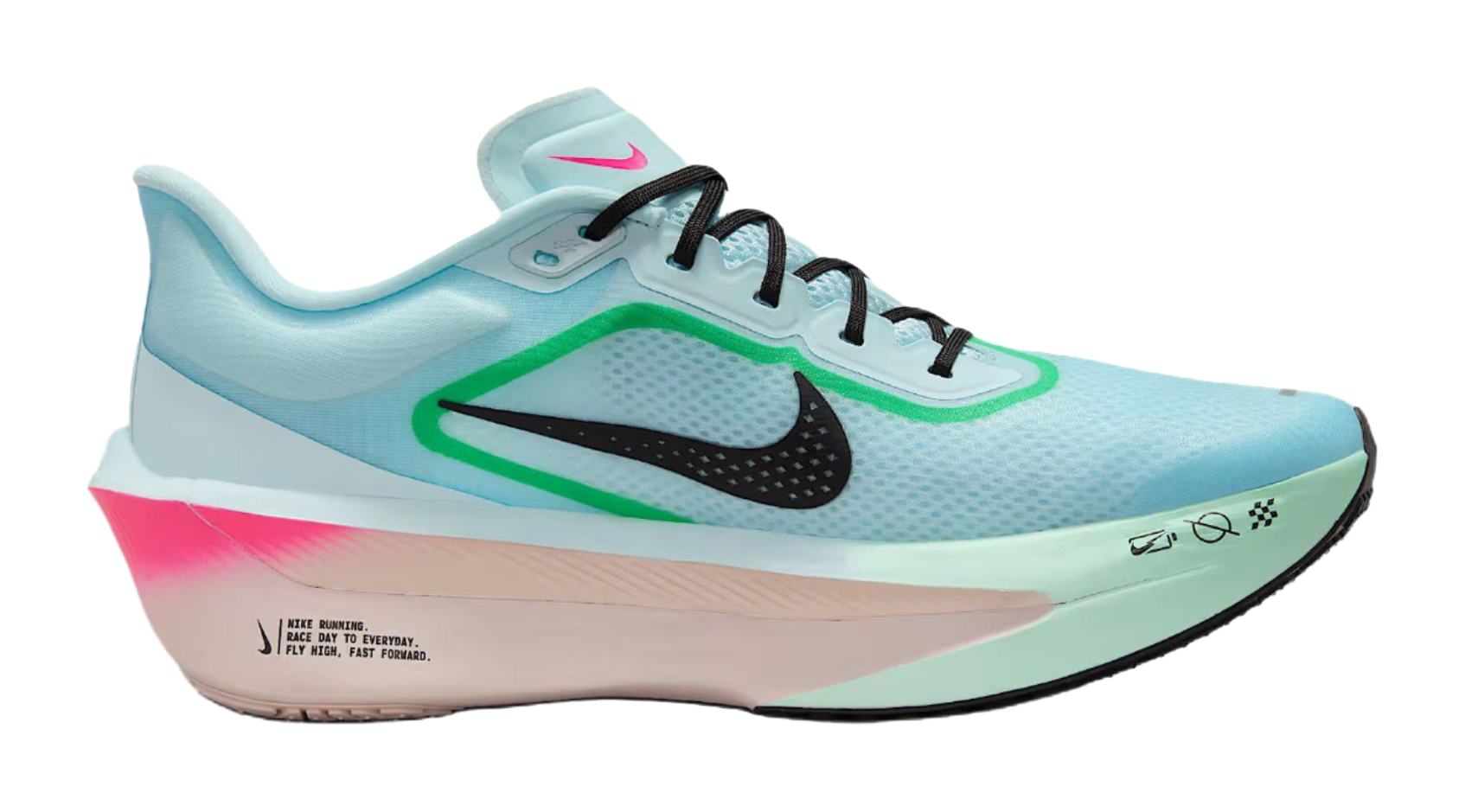 Nike Zoom Fly 6 Abrasion Resistant Low top Casual Running Shoes Mens Blue  vjsneaker.com