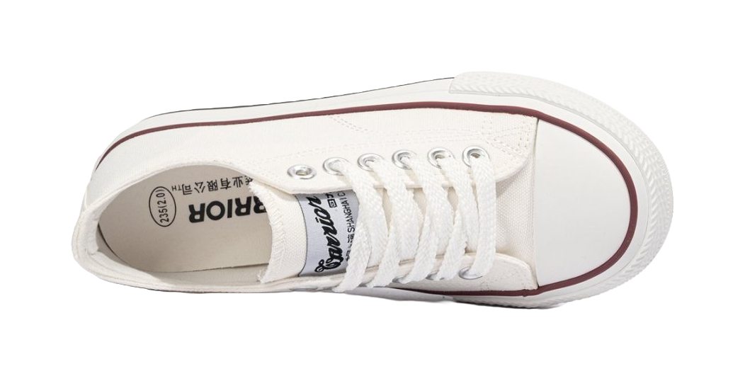 Warrior Abrasion Resistant, Breathable, Lightweight Low top Canvas Shoes Women's White 