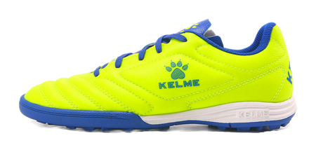 Kelme "Fluorescent Yellow Sapphire Blue" 871701 - TF Training Soccer Shoes Unisex Fluorescent Yellow Sapphire Blue