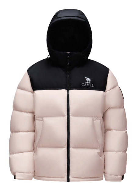CAMEL Warm Fleece Collection Down Jacket Unisex  vjsneaker.com