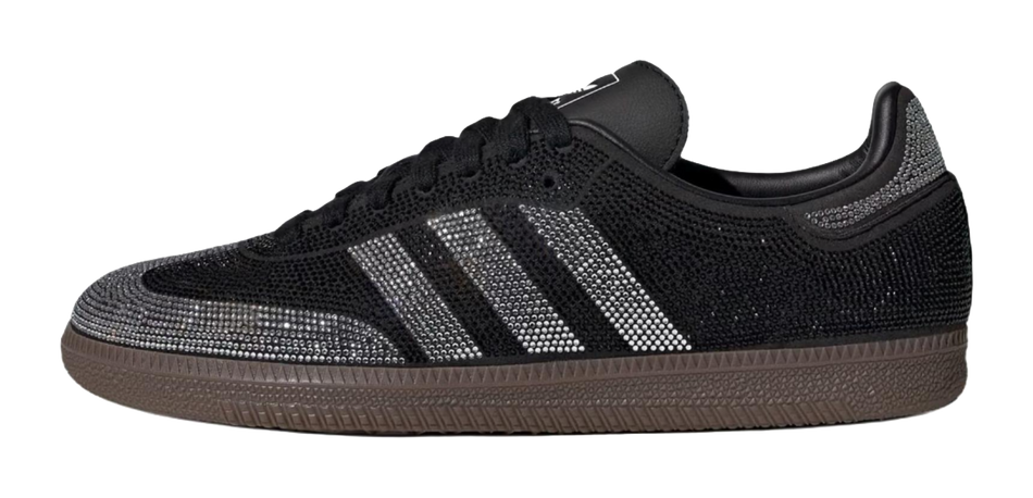 Samba Wmns Adidas Originals Og Black Silver Rhinestones Womens  VJSNEAKER