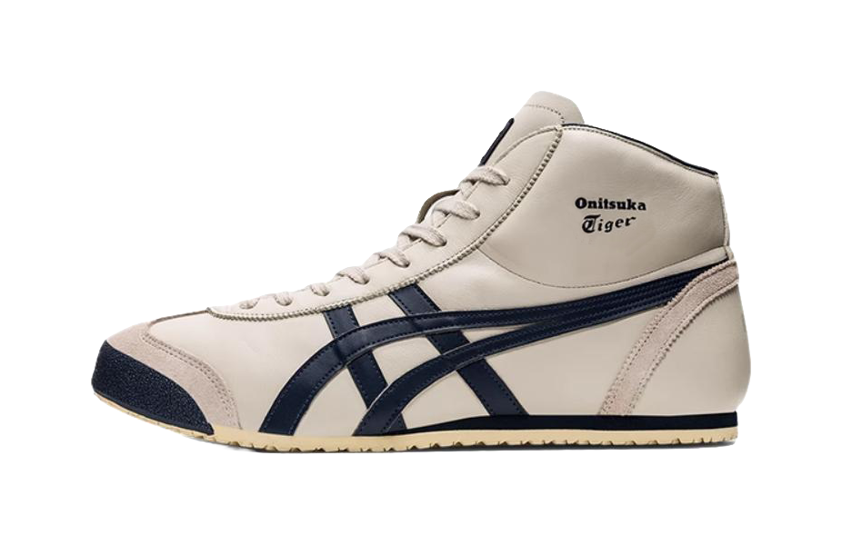 Onitsuka Tiger Mexico Mid Runner Birch Indian Ink  vjsneaker.com