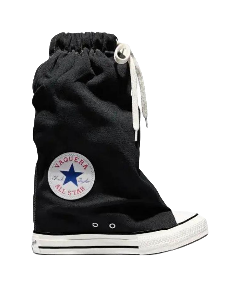 Chuck Taylor All Star Vaquera x Chuck Taylor All Star Wmns Converse XHi Slouch Wedge Black Womens  vjsneaker.com
