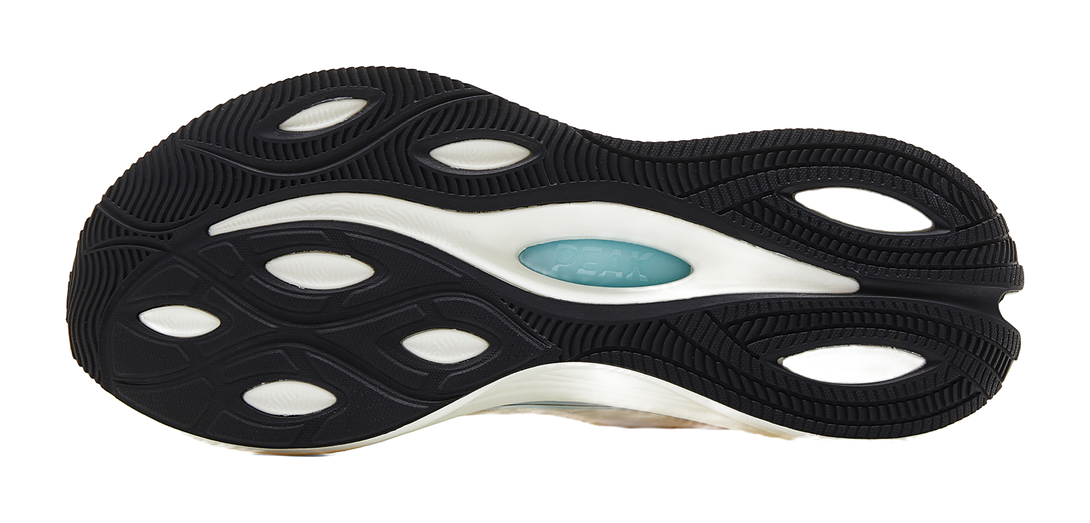 PEAK Shock Absorbers Slip Resistant Abrasion Resistant Lightweight Low top Running Shoes Women's Ivory Purple 