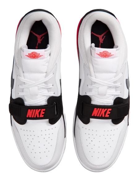 Jordan Legacy 312 Low top Vintage Basketball Shoes Mens White Red  vjsneaker.com