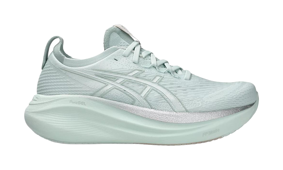 ASICS Gel Nimbus 27 Pure Aqua White Womens  vjsneaker.com