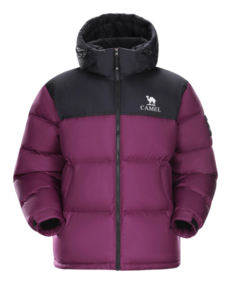 CAMEL Warm Fleece Collection Down Jacket Unisex  vjsneaker.com