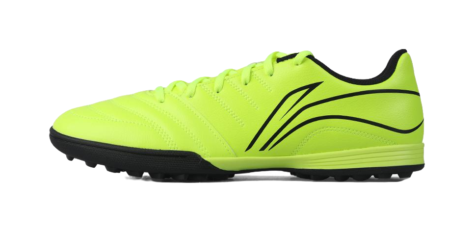 LiNing TF Rubber Broken Studs Artificial Ground Anti Slip Wear Resistant Soccer Shoes Unisex Neon Green  VJSNEAKER
