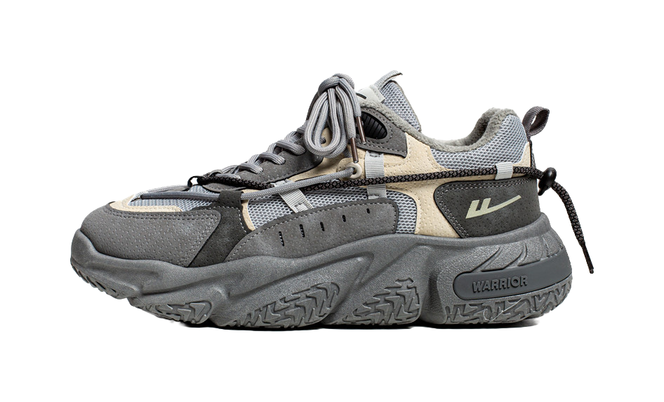 Warrior Warrior Anti-Slip Wear-Resistant Breathable Lightweight Height Increasing Warm Low-Top Chunky Sneakers Unisex 