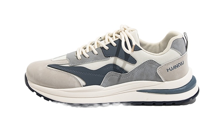 HUANQIU Low top Casual Shoes Mens Beige Blue  VJSNEAKER