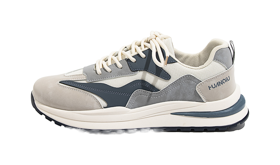 HUANQIU Low top Casual Shoes Mens Beige Blue  VJSNEAKER
