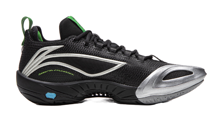 Li Ning BadFive Air 1 Super Coverage Support Anti Twist Low top Basketball Shoes Mens Black
