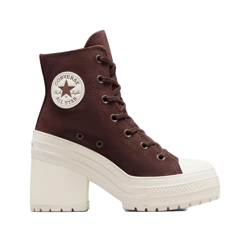 Converse Chuck 70 De Luxe Heel Suede Shoes Eternal Earth Womens  vjsneaker.com