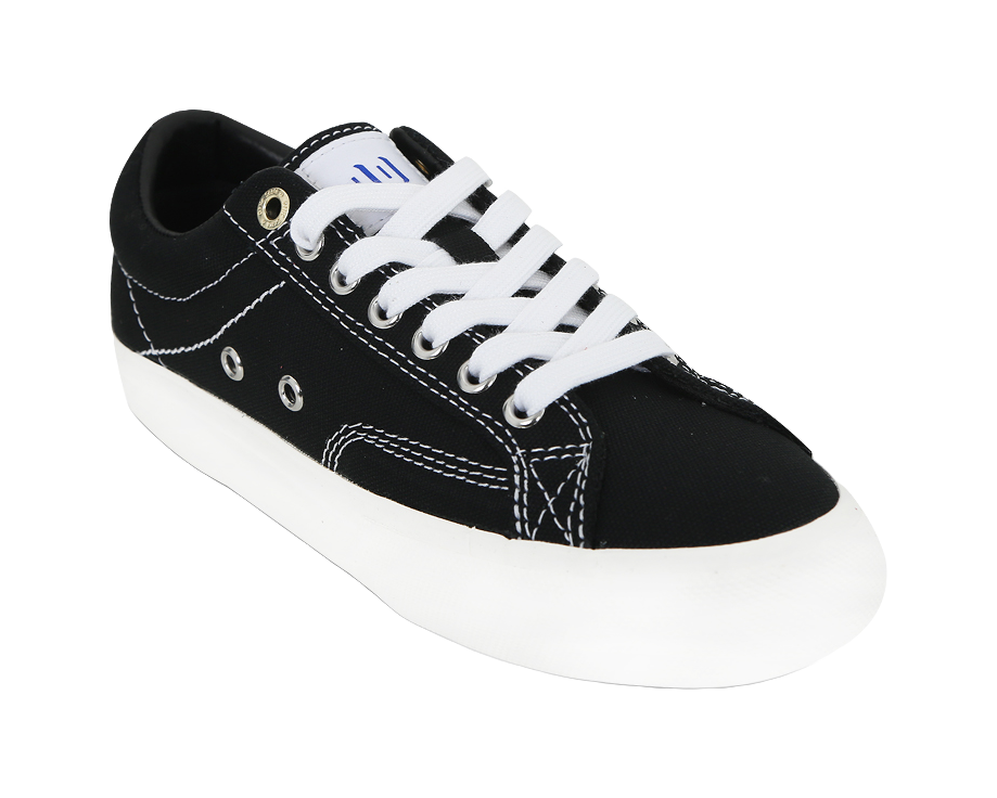 Ollieskate Slip Resistant Shock Absorbers Lightweight Low top Skateboard Shoes Unisex Black 