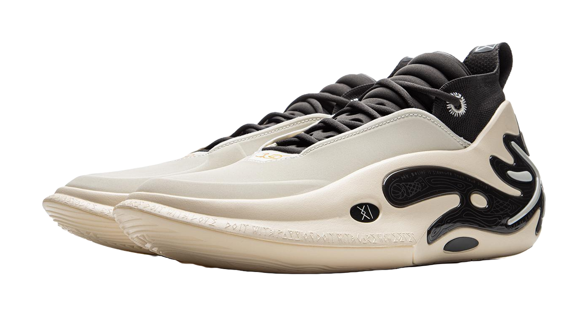 Li Ning WOW11 Basketball Shoes Mens Mid top White Black  VJSNEAKER