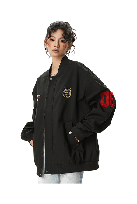 Warrior Revival Tide Cloud Sail Series Autumn and Winter Versatile Digital Loose Casual Plus Cotton Thick Long Sleeve Cotton Jacket Cotton Coat Baseball Jacket Unisex  vjsneaker.com