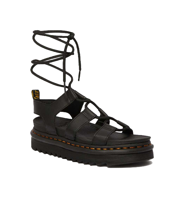 Dr.Martens Wmns Nartilla Gladiator Sandal Black Womens  vjsneaker.com